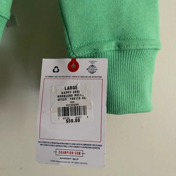 Champion® Women's Powerblend Classic Script Crew Neck - Picture 4 of 11